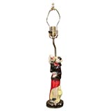 Single Chinese dancing woman lamp