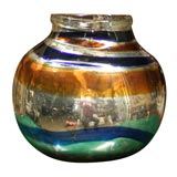 Vintage Art Deco Mercury Glass Vessel - Companion Vase Available