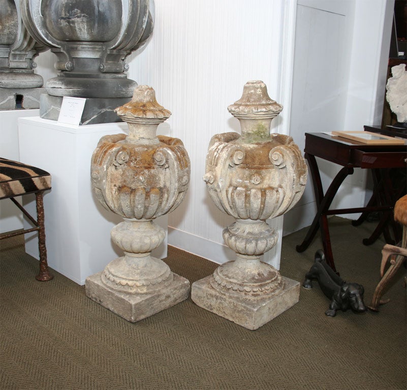A pair of highly decorative Gothic style finials