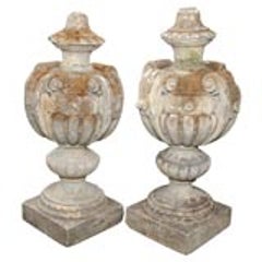 Pair of Cast Stone Finials 4