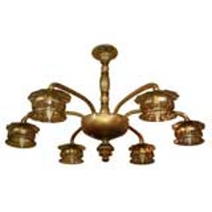 Amber Venetian Glass Chandelier 11
