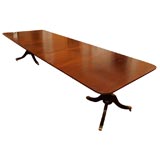 Old English Georgian style mahogany dining table.