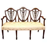 Antique English Hepplewhite settee