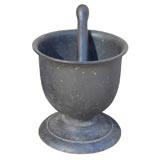 Antique mortar and pestle