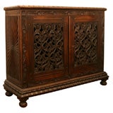 Antique Finely Carved Early 19th Century Ceylonese Side Cabinet