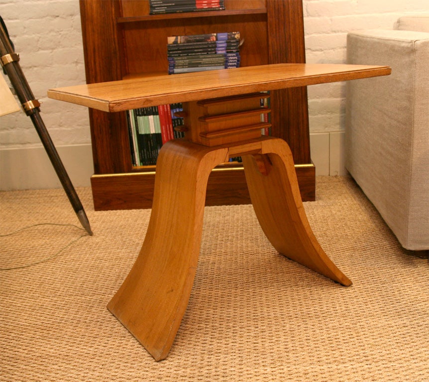Pair of 1940'S Bleach Mahogany Side Tables by Paul Frankl