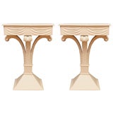 Wonderful pair of tables stamped Jansen