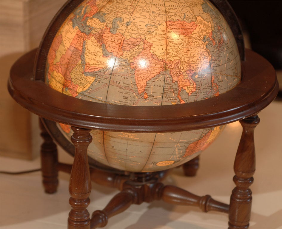 Glass Collection of American Illuminated Political Terrestrial Globes
