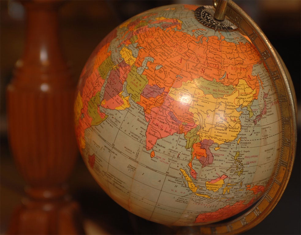 Collection of American Illuminated Political Terrestrial Globes 3