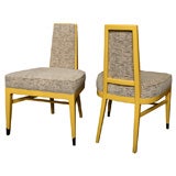 8 Butter Yellow Lacquer Dining Chairs 8 Butter Yellow Lacquer Dining Chairs