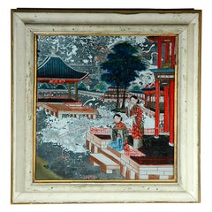 Chinese Figurative Reverse Painting on Glass
