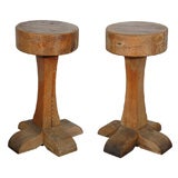 Vintage Wood Barstools