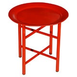 Orange tray table