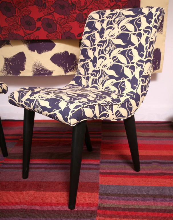 American SALE! SALE! SALE! PR/RUSSEL WRIGHT attributes side chairs restored reupholstered For Sale