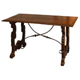 Carved Spanish Trestle Table