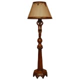 Carved Cherub Standing Lamp