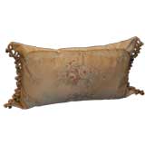 Antique 19th C. Aubusson Bed Pillow