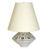 Pierced Off-White Table Lamp