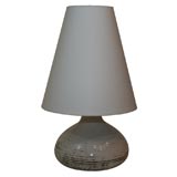 Black and White Pottery Table Lamp by Accolay