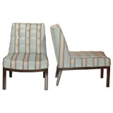 Vintage Edward Wormley Dunbar Slipper Chairs