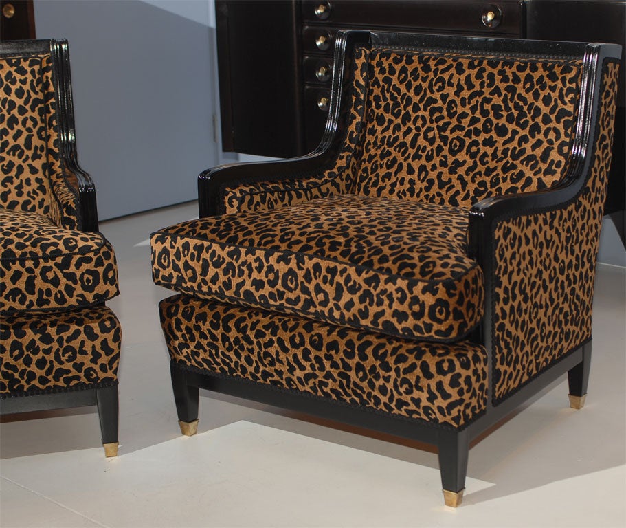 Mid-20th Century Pair of French Club Chairs