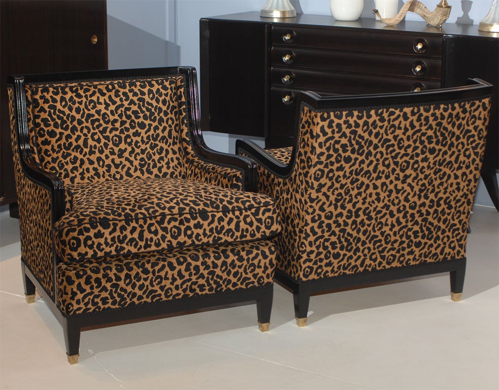 Pair of French Club Chairs 2