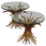 A Pair of Golden Wheat  Tables