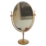 Used Charles Hollis Jones brass make up mirror/vanity/table
