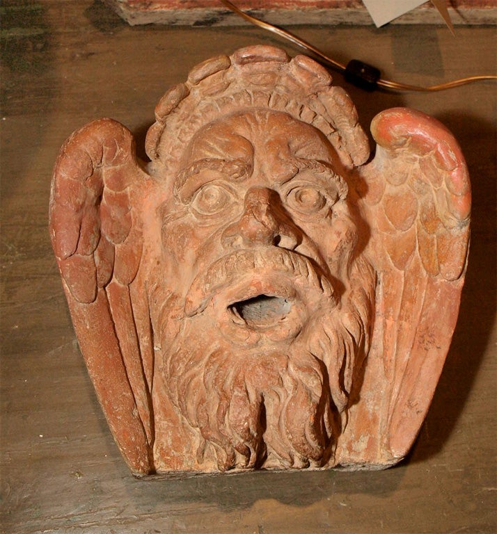 Terra Cotta Fountain Head