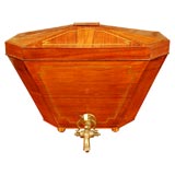 Regency Brass-Inlaid Rosewood Cistern