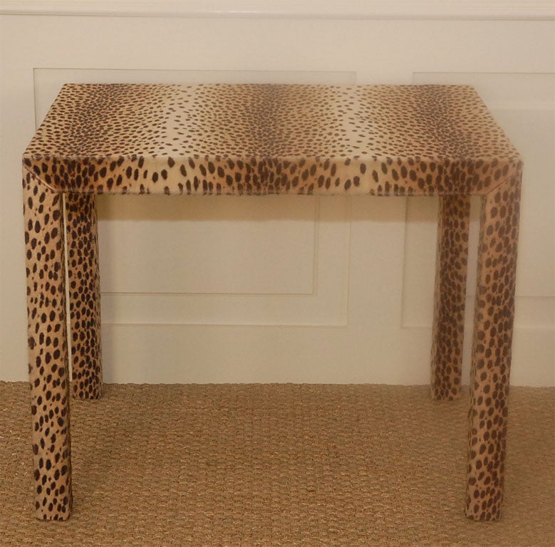 Faux Leopard Game Table For Sale 1