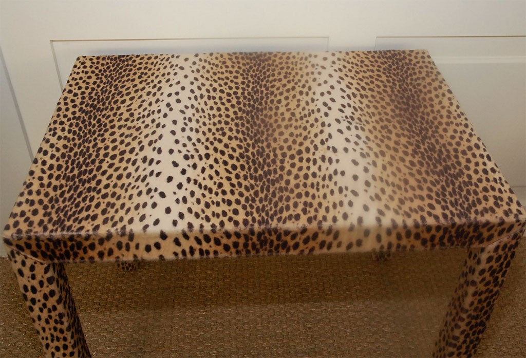 Faux Leopard Game Table For Sale 2