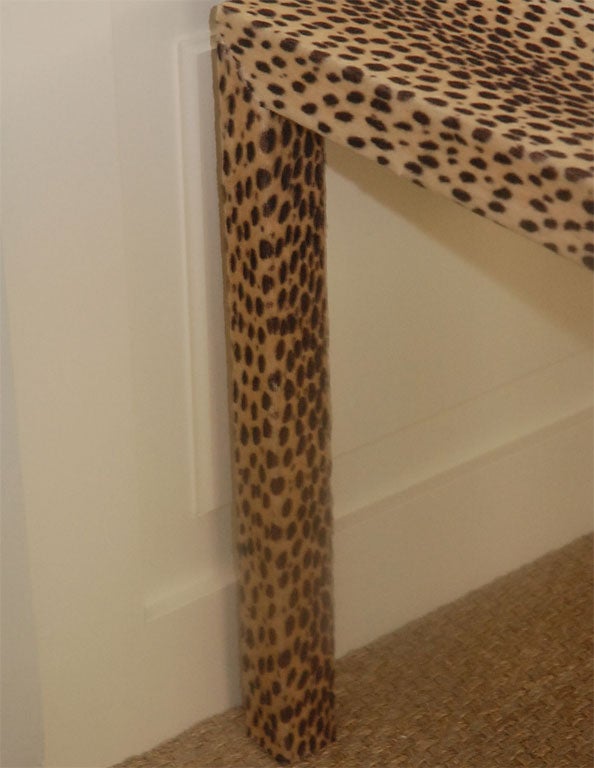 Faux Leopard Game Table For Sale 4