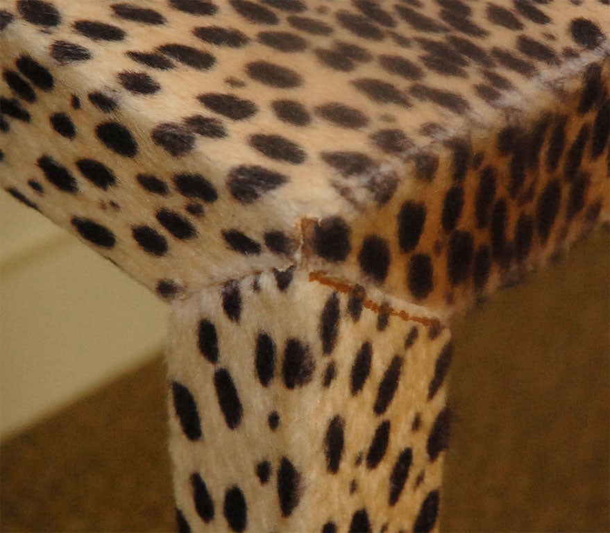 Faux Leopard Game Table For Sale 5