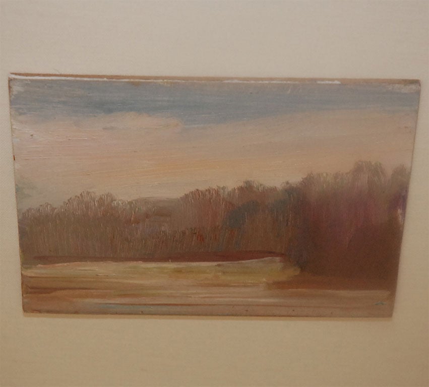 Canvas Set of Four Landscape Paintings by Susan Amato For Sale
