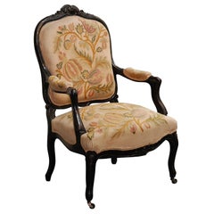 Needlepoint Carved Chair