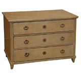 19th Century Swedish American Three Drawer Chest