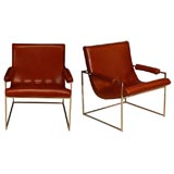 Pair of Milo Baughman Arm Chairs