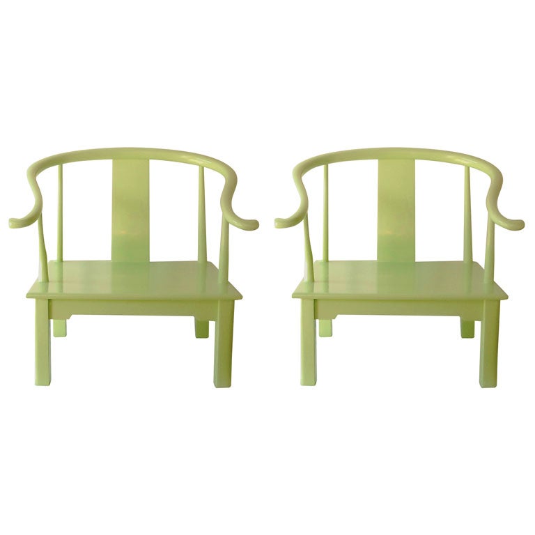 Pair of Lounge Chairs in the Chinese Style