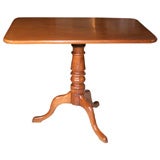 19th C New EnglandMahogany Tilt Top Breakfast Table
