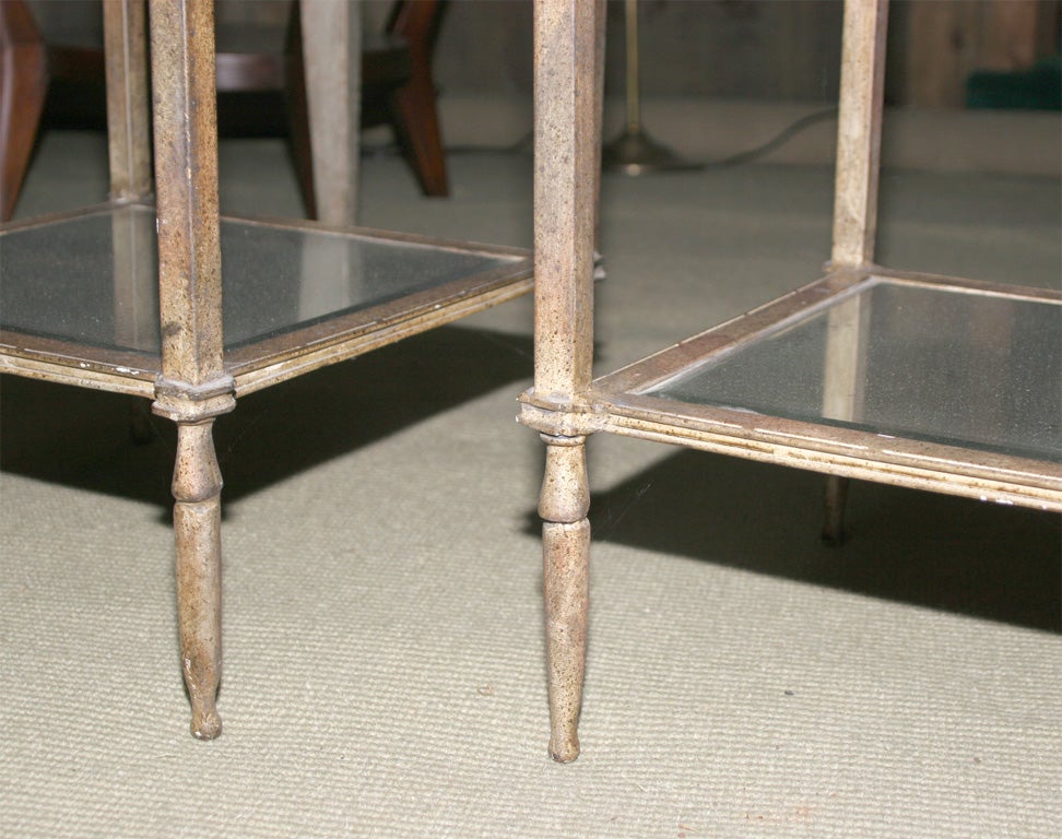 Pair of Gilt Metal and Mercury Glass End Tables at 1stDibs | mercury ...
