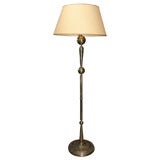 Modernist Brass Floor Lamp