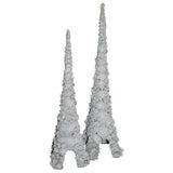 Monumental Pair of Shell Towers in the Style of Tony Duquette 3
