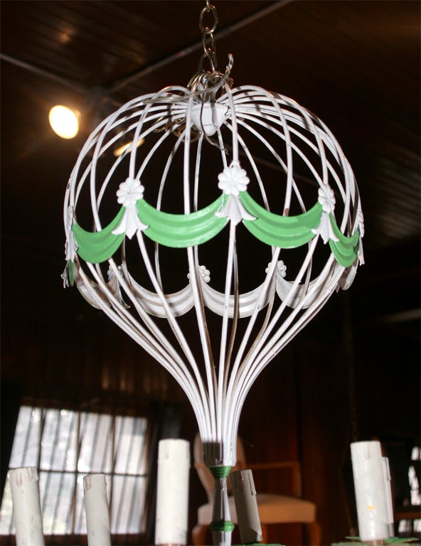 hot air balloon chandelier antique