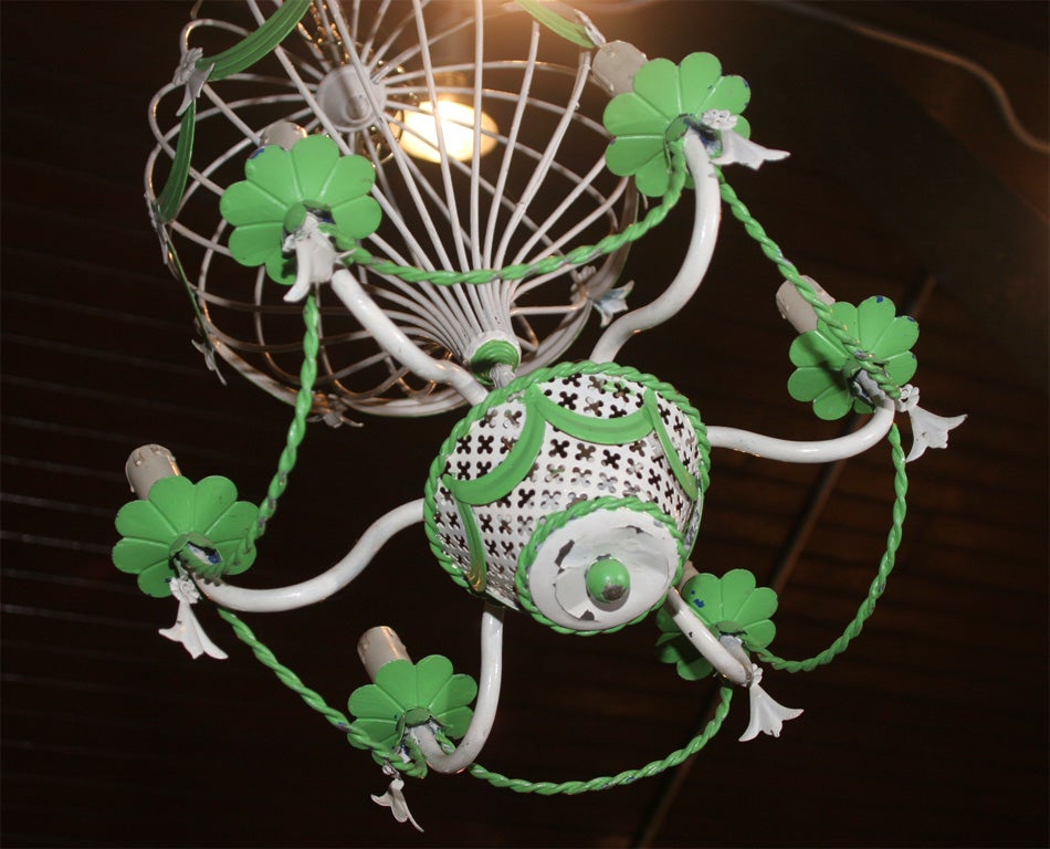 French Hot Air Balloon Chandelier 1