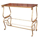 Small Gilt Metal Table