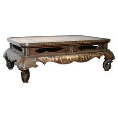 Ryukyuan Inlaid Shell Lacquered Stand