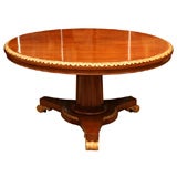A Regency Mahogany Center Table Attributed to William Trotter