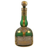 French Cameo Glass Grand Marnier Bottle