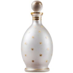 Antique A French Decanter with Gold Stars